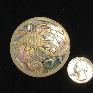 Scorpion Abalone Inlay Brooch(awe)